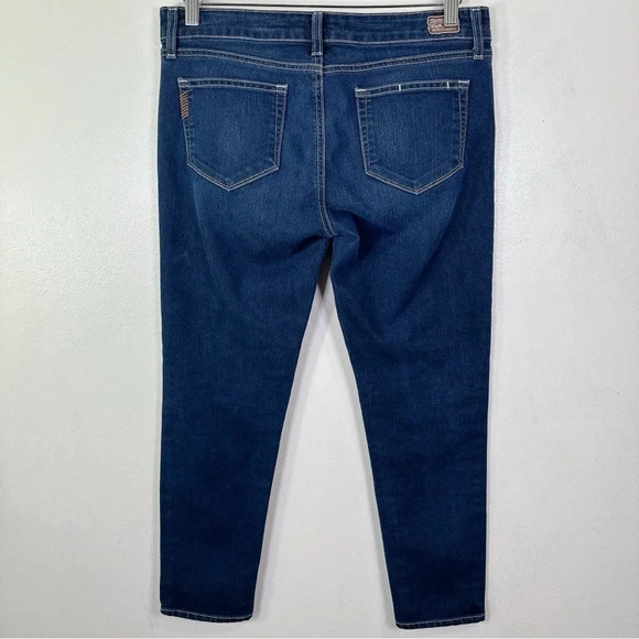 Paige Womens 29 Roxie Capri Ankle Crop Low Rise Dark Wash Skinny Jeans - Picture 14 of 14